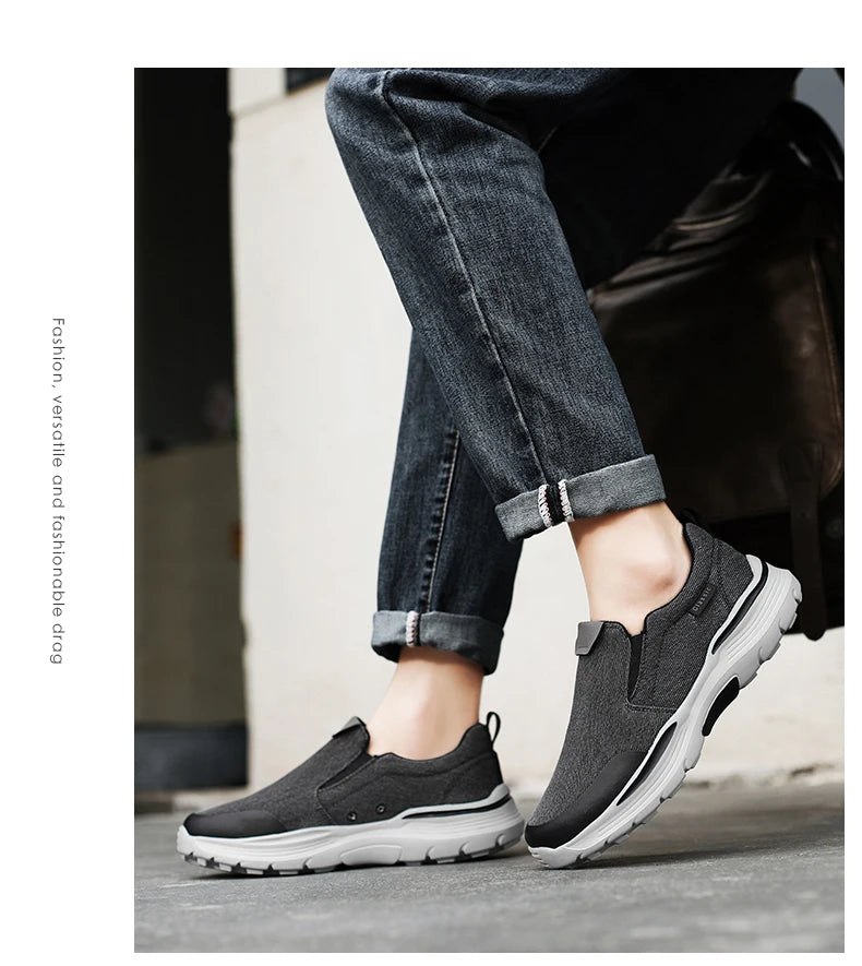 Men's Casual Shoes Fashion Canvas Shoes Breathable Men's Walking Flat Sneakers Outdoor Lightweight Men's Shoes Vulcanize Shoes