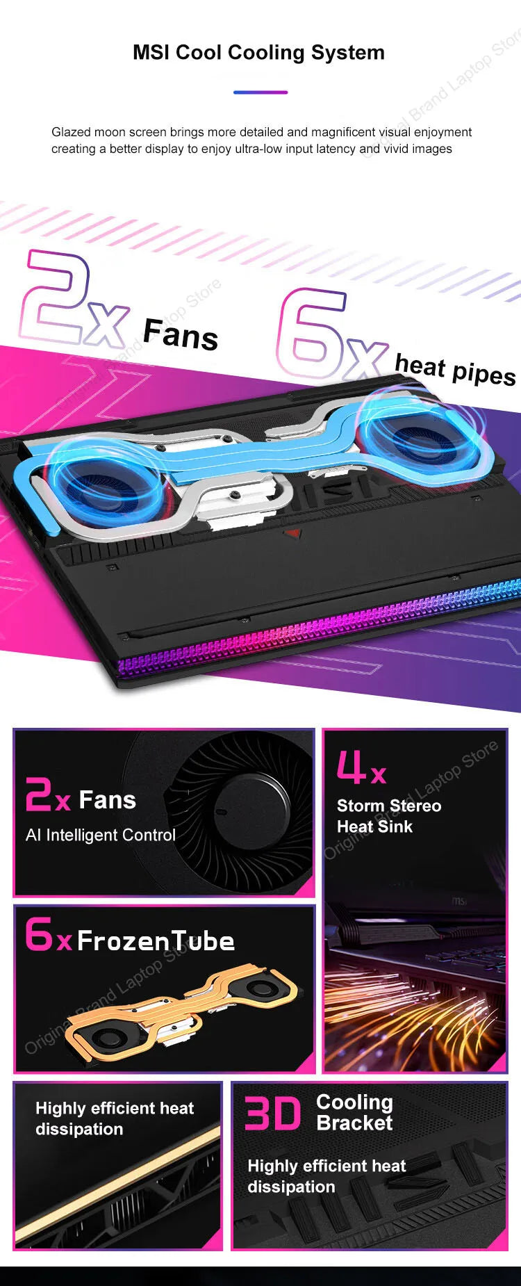 2024 MSI Raider GE68 HX Gaming Laptop 16 Inch 4K UHD 120Hz Mini LED Screen Notebook i9-14900HX 32GB 2TB RTX4080 Netbook Computer