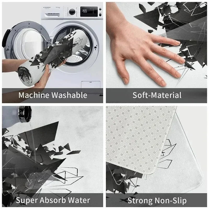 Welcome Door Mat Bathroom Area Non-Slip Absorbent Carpet Wizard Muggle Hallway Decor Carpet Home Decor Entrance Door Mat