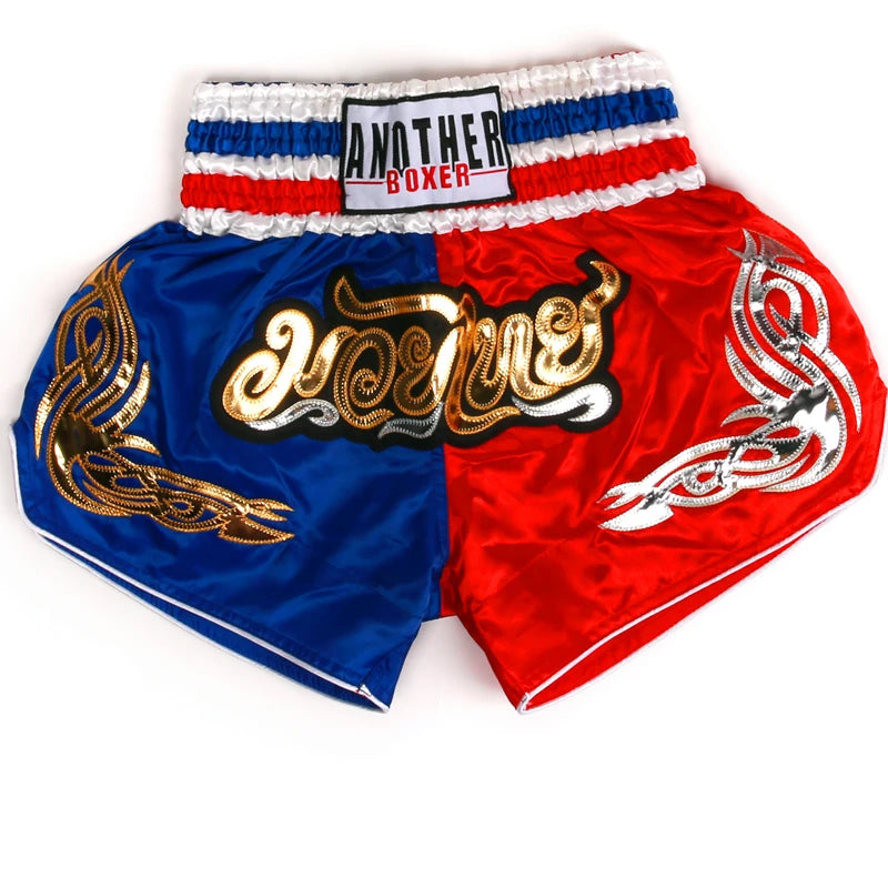Men's Boxing Shorts Kickboxing Short Muay Thai Women Child Martial Arts Training Team Clothes Gym Grappling BJJ Cage Fight Pants