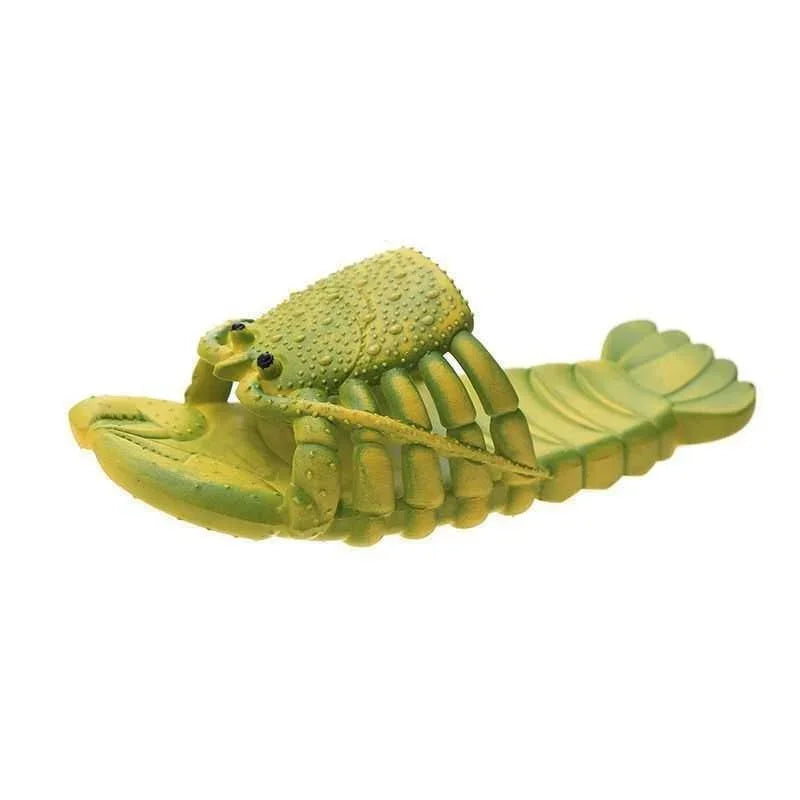 Fish Slippers New Women's Funny Creative Home Non-slip Fashion Salted Fish Word Drag Men's Trendy Slippers Outdoor Beach 2023