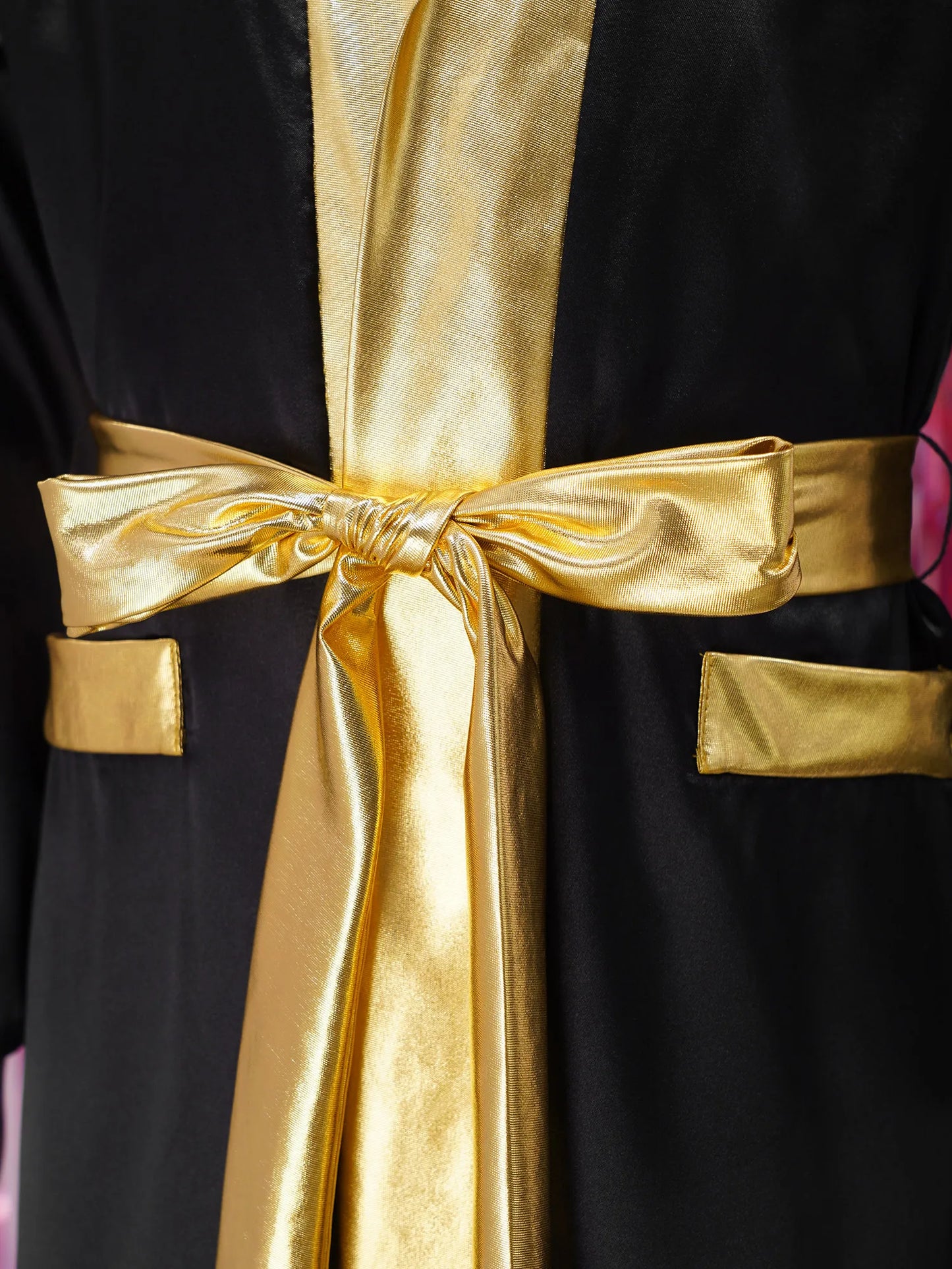 Kids Boys Boxing Robe Boxer Cosplay Costume Long Sleeve Open Front Hooded Cloak with Belt for Kickboxing Workout Sports Fitness