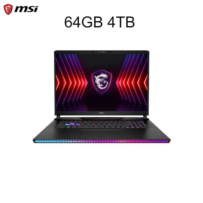 2024 MSI Raider GE68 HX Gaming Laptop 16 Inch 4K UHD 120Hz Mini LED Screen Notebook i9-14900HX 32GB 2TB RTX4080 Netbook Computer