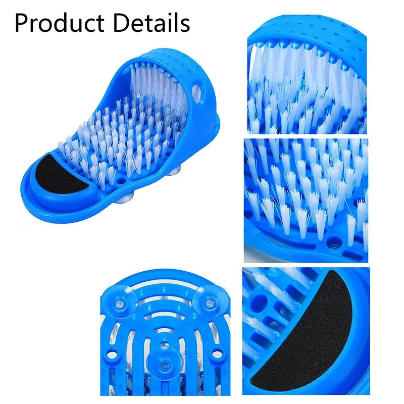 Bathroom Foot Massage Slippers Lazy Foot Washing Rubbing Slippers Suction Cup Foot Rubbing Mop Dead Skin Removal TV Foot Washers