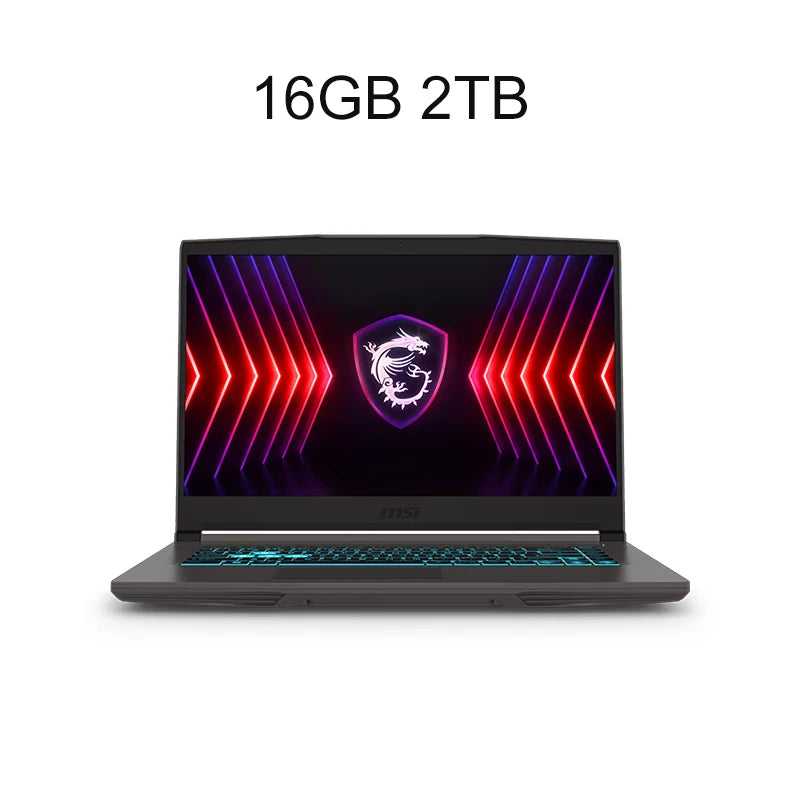 2024 MSI Thin 15 Gaming Laptop 15.6 Inch 2.5K FHD 144Hz IPS Screen Notebook i5-13420H 32GB 1TB RTX3050 Gaming Netbook Computer