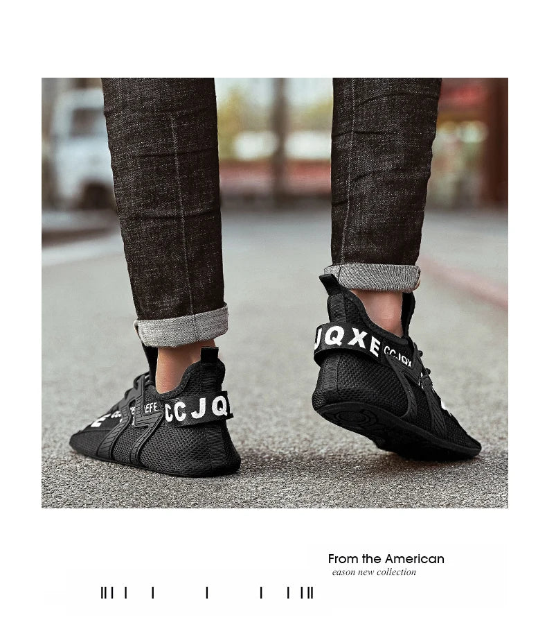 YRZL Loafers Shoes Men Casual Mesh Breathable Non Slip Outdoor Comfortable Indoor Gym Shoes Big Size Shoes for Men