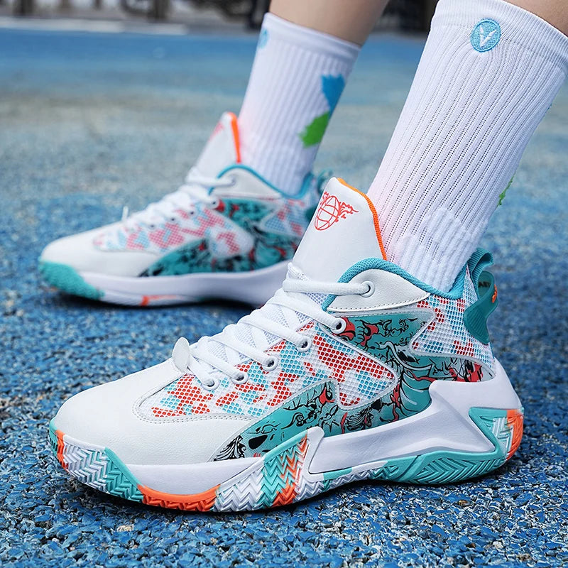 Xiaomi Youpin Sneakers Light Non Slip Cushioning Basketball Shoes Men Breathable Couple Running Shoes Women Hard Wear Footwears