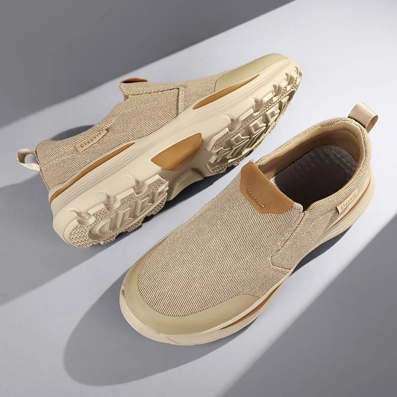 Men's Casual Shoes Fashion Canvas Shoes Breathable Men's Walking Flat Sneakers Outdoor Lightweight Men's Shoes Vulcanize Shoes