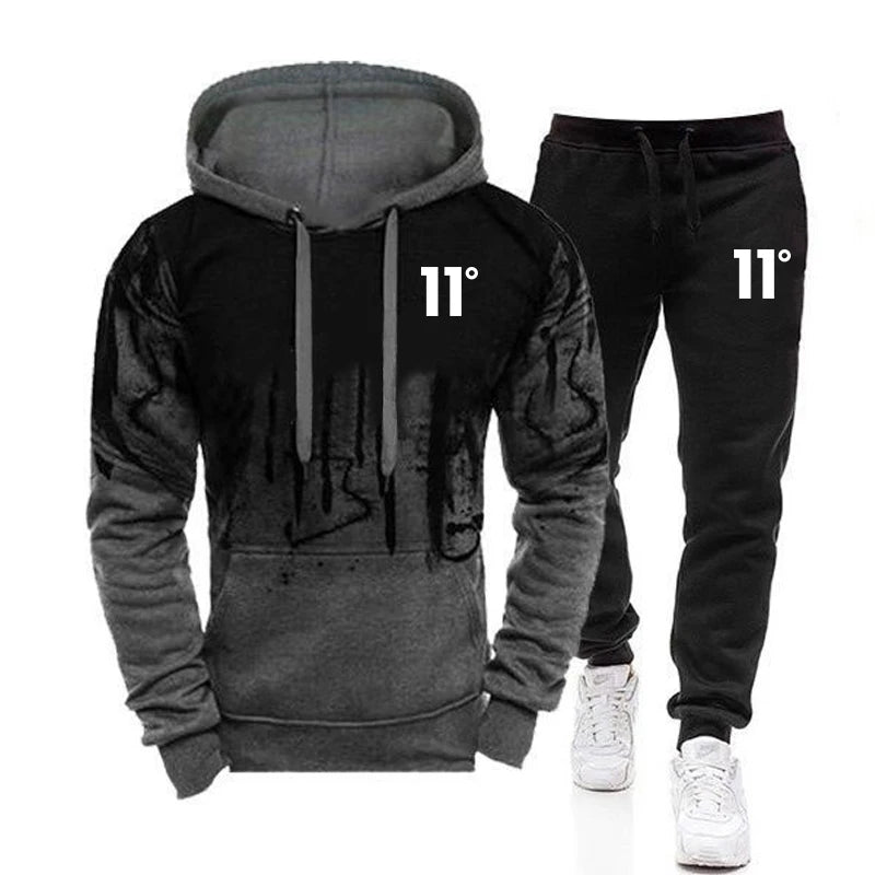 Casual Fashion High Quality Men's Tracksuit Jogging Men Versatile Sweatshirts Sweat Pants Comfort Daily Sports Simple Hoodie Set
