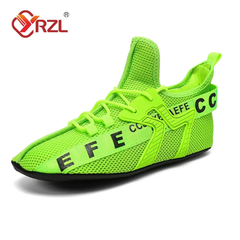 YRZL Loafers Shoes Men Casual Mesh Breathable Non Slip Outdoor Comfortable Indoor Gym Shoes Big Size Shoes for Men