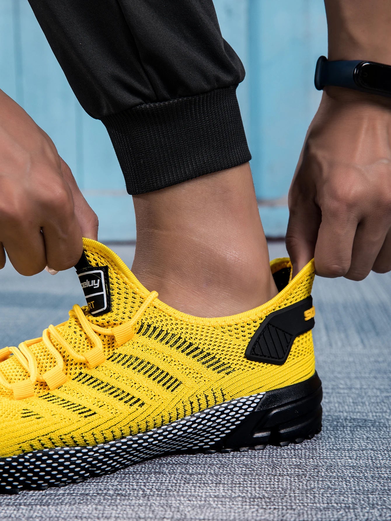 Men Sports Running Shoes Turn Buckle Breathable Lightweight Women's Comfortable Athletic Nonskid Carbon Plate Marathon Sneakers