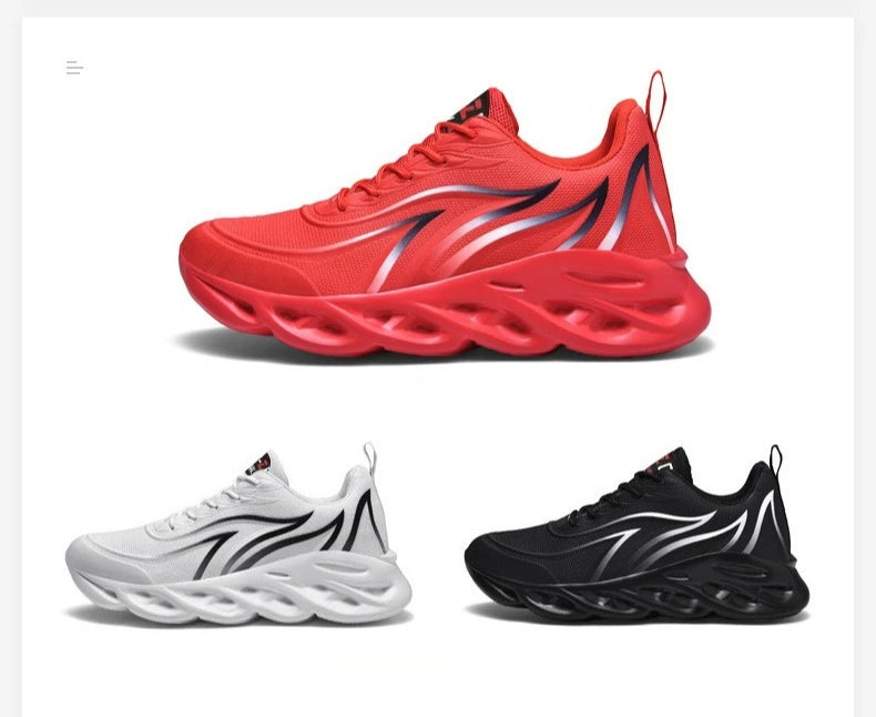 Trend Men's Sneakers Fashion Men's Running Shoes Tennis Basketball Sports Shoes Outdoor Walking Breathable Lace-up Jogging Shoes