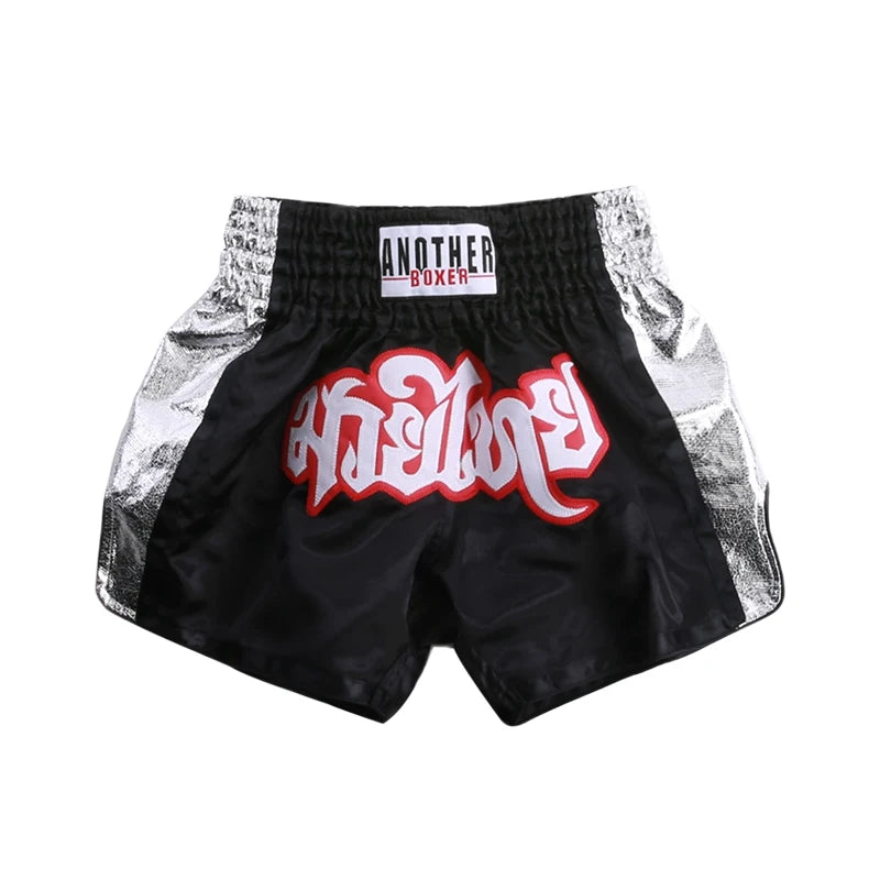Men's Boxing Shorts Kickboxing Short Muay Thai Women Child Martial Arts Training Team Clothes Gym Grappling BJJ Cage Fight Pants