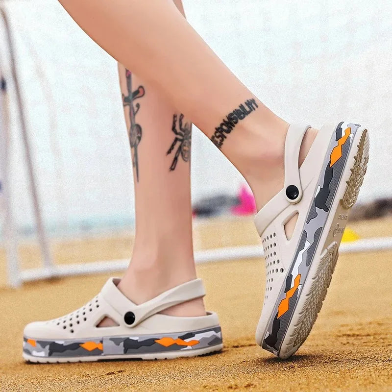 Summer Outdoor Sandals Men Fashion Platform Slippers Women Beach Eva Sole Slide Sandal Clogs