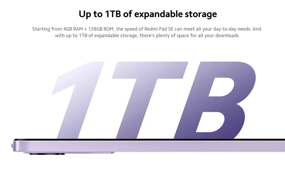 Global Version Xiaomi Redmi Pad SE Snapdragon 680 8GB RAM 256GB ROM Mi Tablet Quad speakers Dolby Atmos 90Hz 11" Display 8000mAh