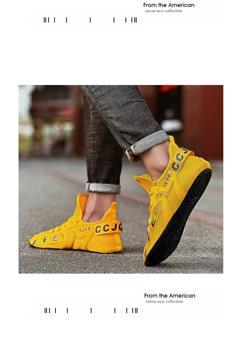 YRZL Loafers Shoes Men Casual Mesh Breathable Non Slip Outdoor Comfortable Indoor Gym Shoes Big Size Shoes for Men