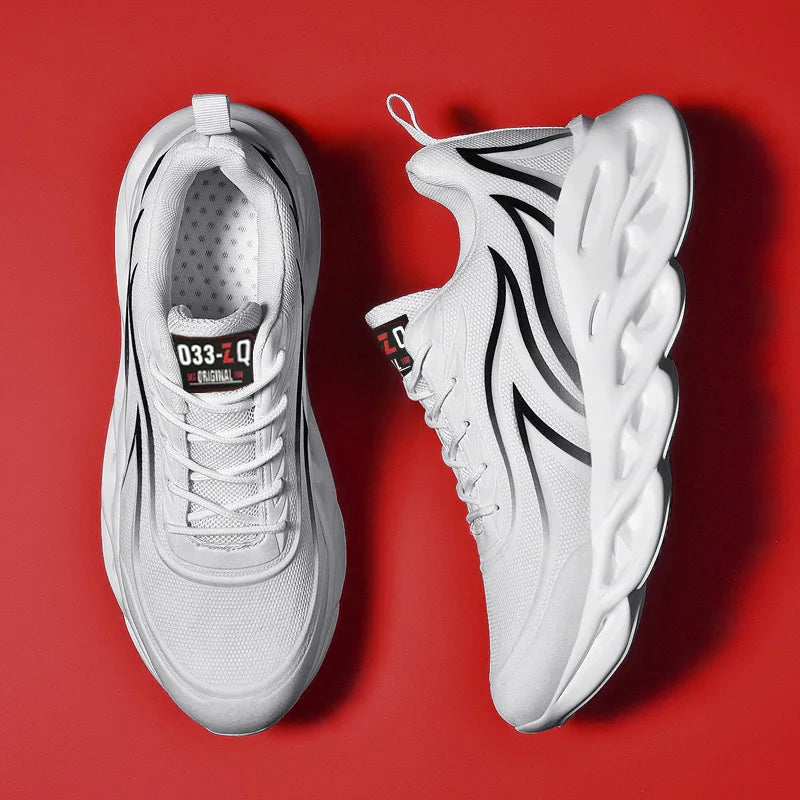 Trend Men's Sneakers Fashion Men's Running Shoes Tennis Basketball Sports Shoes Outdoor Walking Breathable Lace-up Jogging Shoes