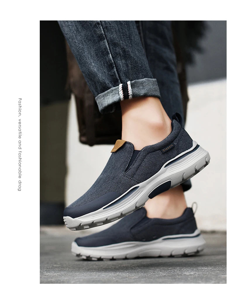 Men's Casual Shoes Fashion Canvas Shoes Breathable Men's Walking Flat Sneakers Outdoor Lightweight Men's Shoes Vulcanize Shoes