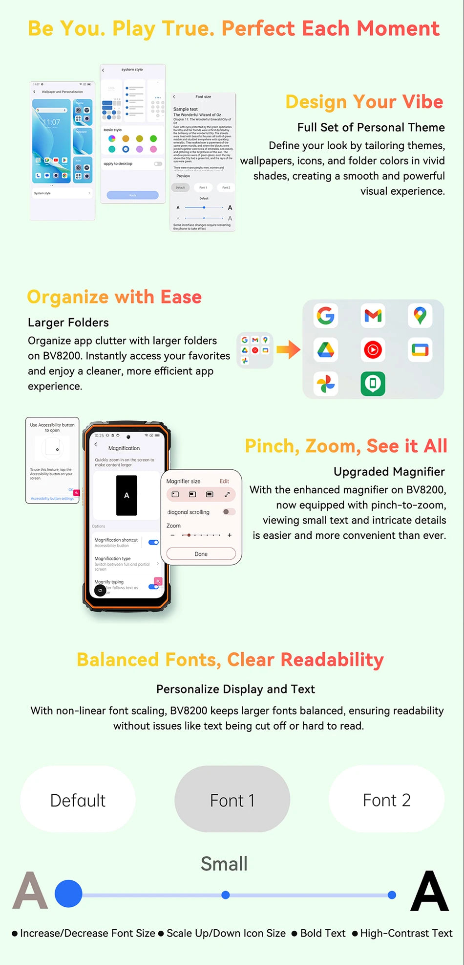 【World premiere】Blackview BV8200 Rugged Phone 6.5" 2.4K 120Hz Display Helio G100 NFC 12GB 256GB Android 14 45W Charger CellPhone