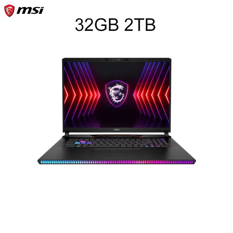 2024 MSI Raider GE68 HX Gaming Laptop 16 Inch 4K UHD 120Hz Mini LED Screen Notebook i9-14900HX 32GB 2TB RTX4080 Netbook Computer