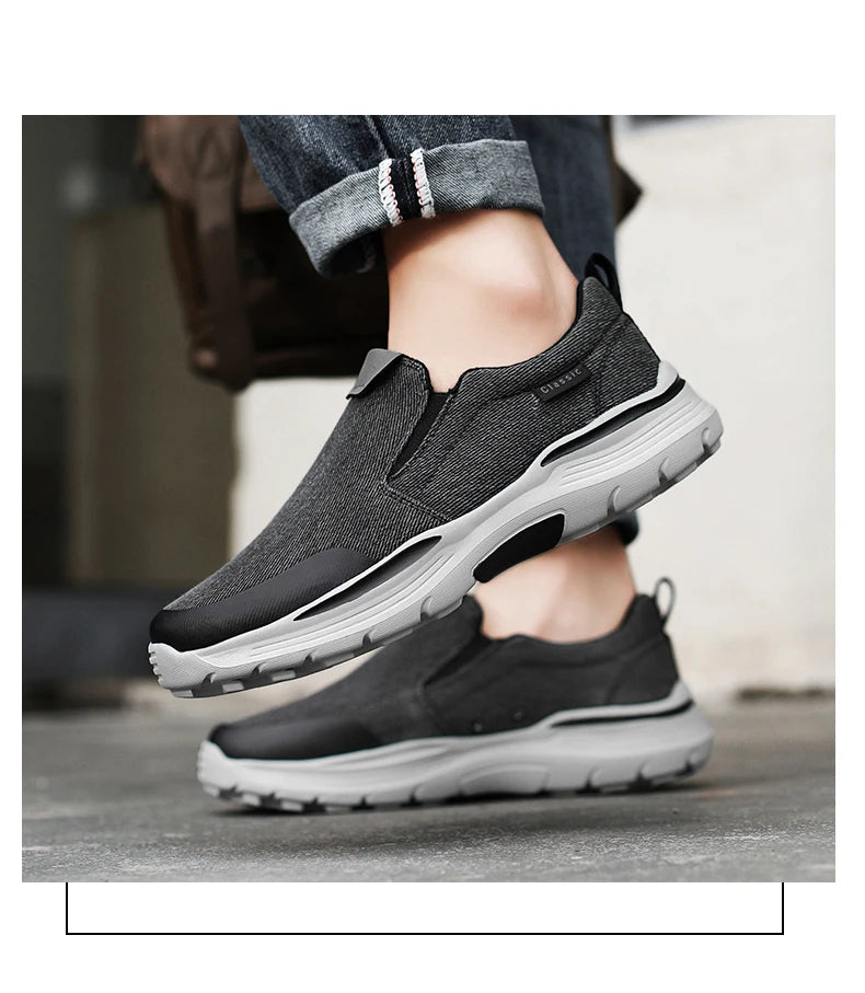 Men's Casual Shoes Fashion Canvas Shoes Breathable Men's Walking Flat Sneakers Outdoor Lightweight Men's Shoes Vulcanize Shoes