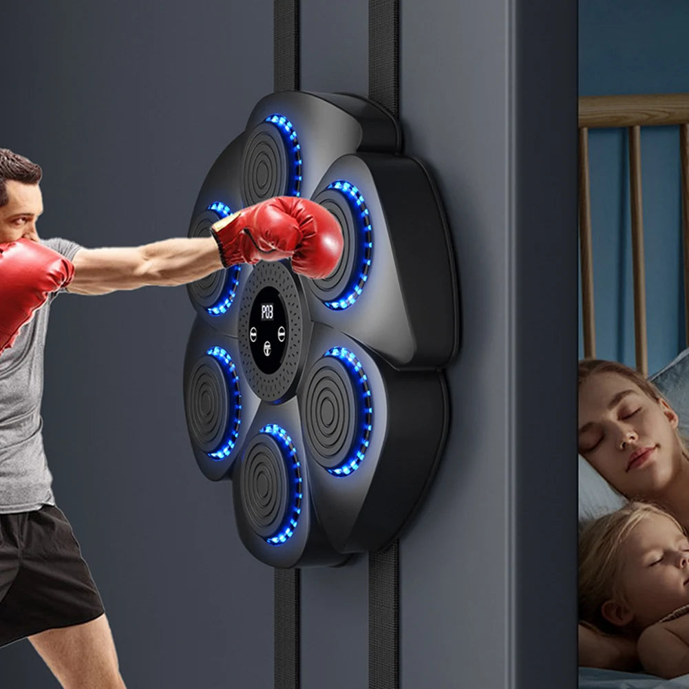 Smart Music Boxing Machine Sports Fitness Boxing Trainer Home Exercise Response Training Boxing Wall Target for Adult/Children