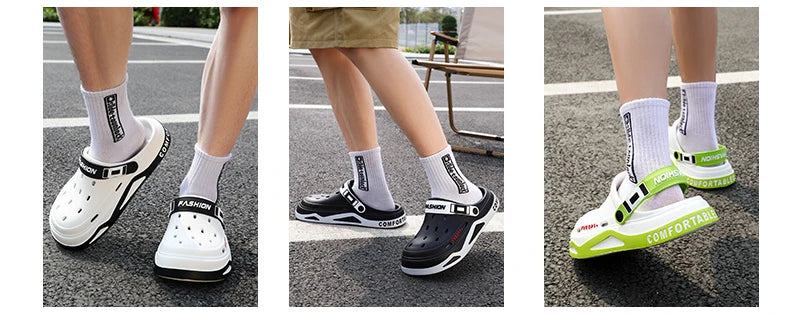 New Breathable sandals For Women Men Summer EVA Garden Clogs Shoes Outdoor Holes Beach Slippers Comfortable House Slides