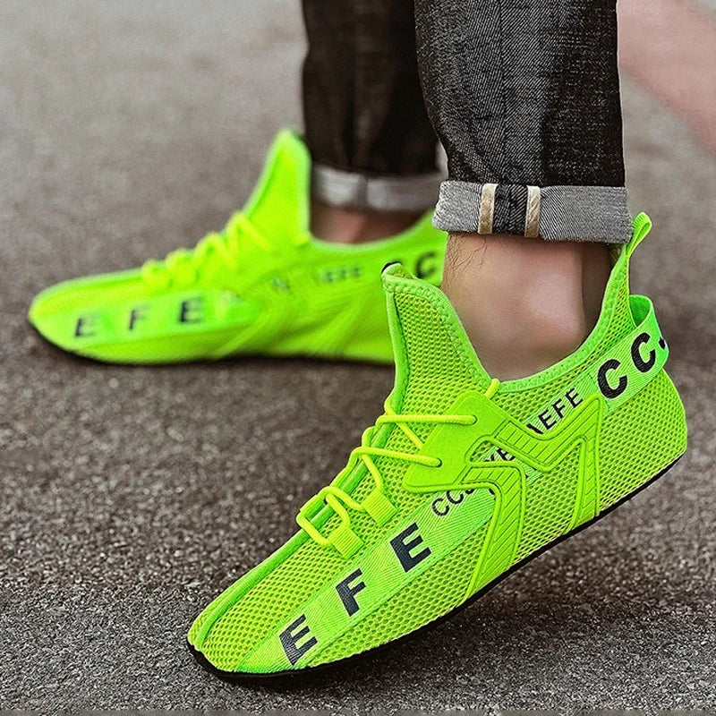 YRZL Loafers Shoes Men Casual Mesh Breathable Non Slip Outdoor Comfortable Indoor Gym Shoes Big Size Shoes for Men