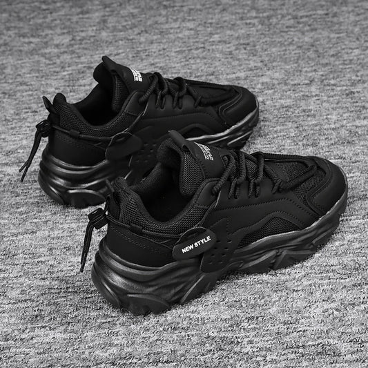 Men Casual Sneakers Summer Breathable Sport Shoes Outdoor Mesh Running Shoes student Thick bottom Athletic Jogging Walking Shoes