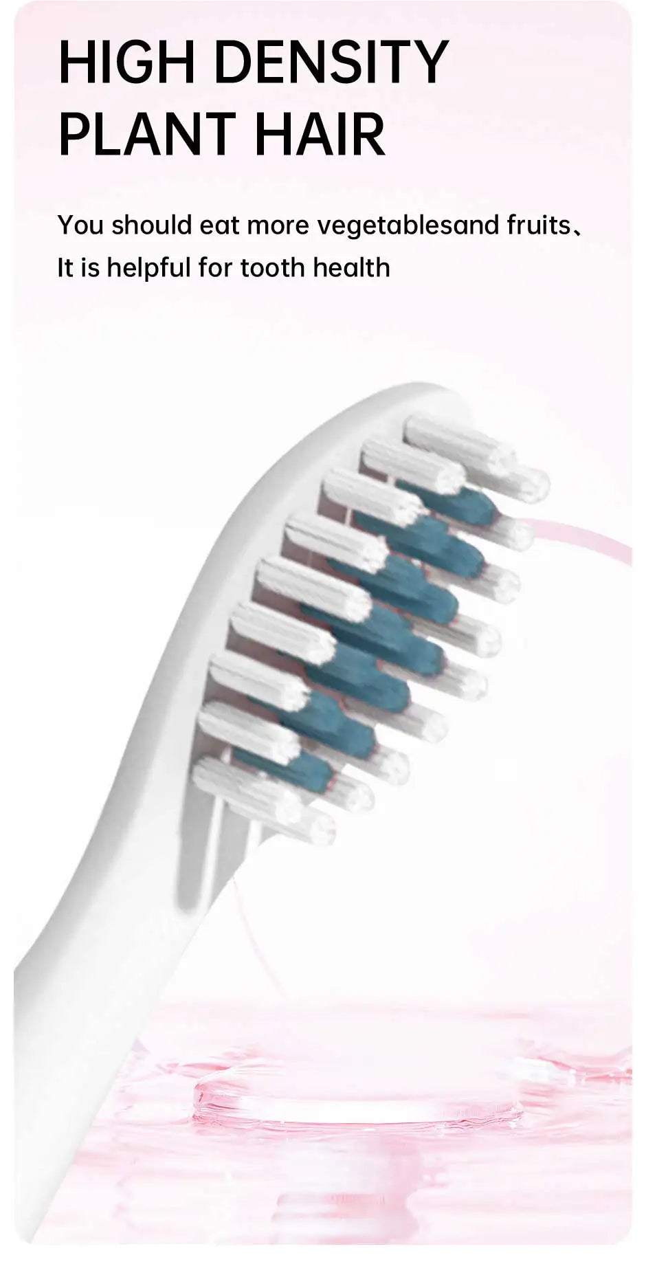 Jianpai Adult Blue Pink Sonic Electric Toothbrush Adult 5-gear Mode USB Charging IPX7 Waterproof Sonic Electric Toothbrush