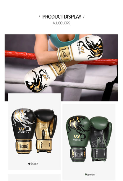 Wesing Boxing Training gloves leather Punch Bag Gloves Pink Boxing Gloves