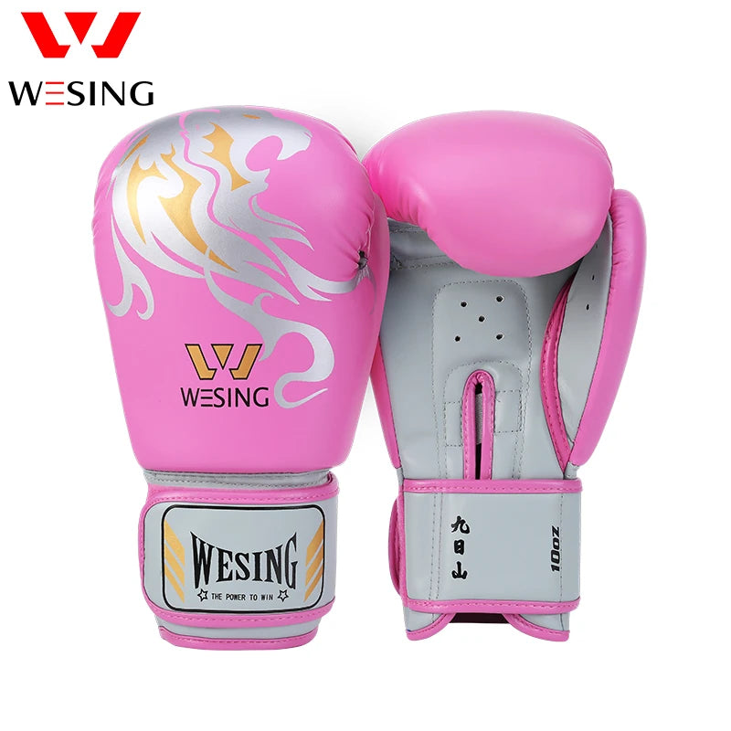 Wesing Boxing Training gloves leather Punch Bag Gloves Pink Boxing Gloves