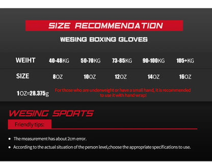 Wesing Boxing Training gloves leather Punch Bag Gloves Pink Boxing Gloves