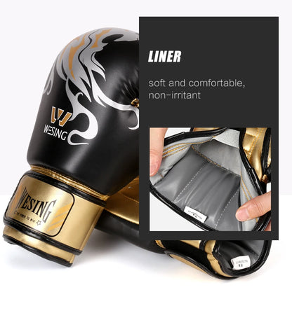 Wesing Boxing Training gloves leather Punch Bag Gloves Pink Boxing Gloves