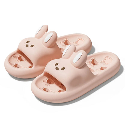 Summer Men Bathroom Slippers Women Cute Cartoon Home Sandals Breathable Soft EVA Non-slip Slides Indoor Quick Drying Flip Flops