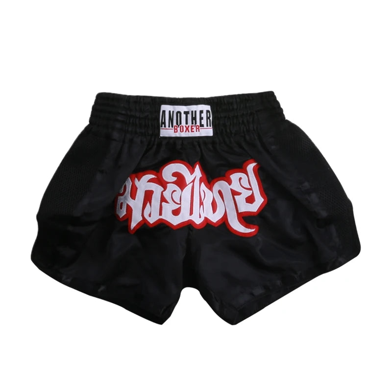 Men's Boxing Shorts Kickboxing Short Muay Thai Women Child Martial Arts Training Team Clothes Gym Grappling BJJ Cage Fight Pants