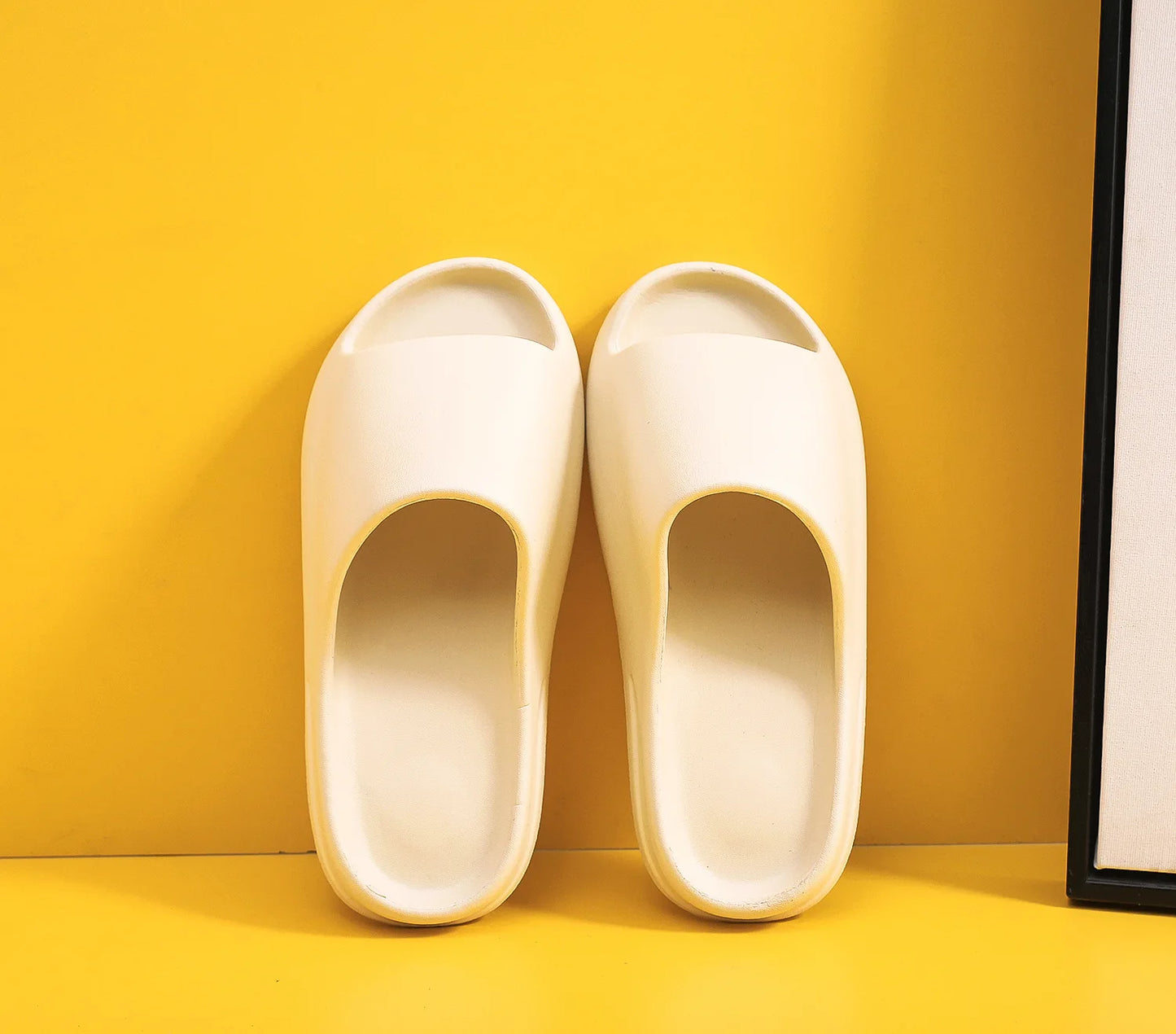 Bebealy Fashion Brand Sneaker Slippers For Women Men Casual Platform Slides Summer Beach Slippers EVA Hollow Sports House Shoes