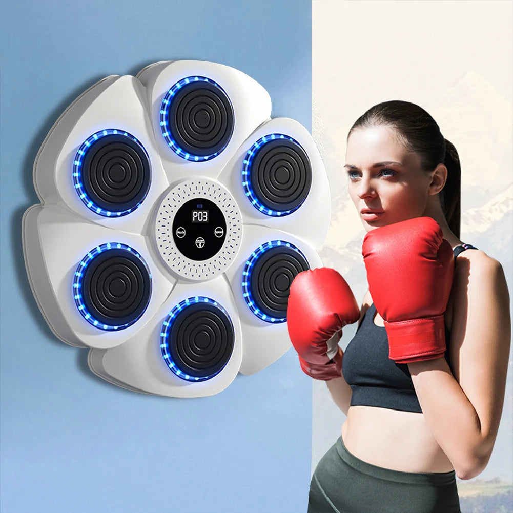 Smart Music Boxing Machine Sports Fitness Boxing Trainer Home Exercise Response Training Boxing Wall Target for Adult/Children