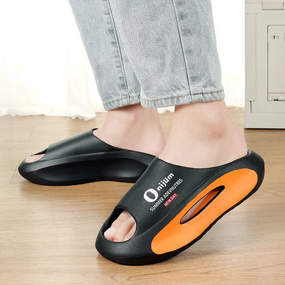 Fashion Men Slippers Outdoor Indoor Sandals Beach Soft Sole Comfortable Slides Men's Casual Shoes Women Couple Home Slippers