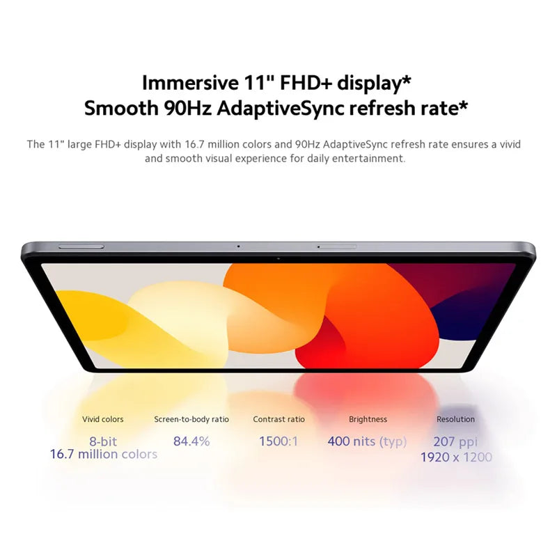 Global Version Xiaomi Redmi Pad SE Snapdragon 680 8GB RAM 256GB ROM Mi Tablet Quad speakers Dolby Atmos 90Hz 11" Display 8000mAh