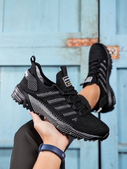 Men Sports Running Shoes Turn Buckle Breathable Lightweight Women's Comfortable Athletic Nonskid Carbon Plate Marathon Sneakers