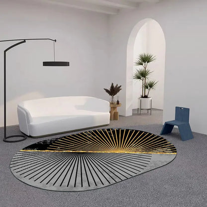 Creative Oval Carpet Living Room Decoration Carpets High Quality Rugs for Bedroom Home Decor Mat Lounge Rug Non-slip Porch Mats