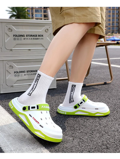 New Breathable sandals For Women Men Summer EVA Garden Clogs Shoes Outdoor Holes Beach Slippers Comfortable House Slides