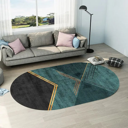 Creative Oval Carpet Living Room Decoration Carpets High Quality Rugs for Bedroom Home Decor Mat Lounge Rug Non-slip Porch Mats