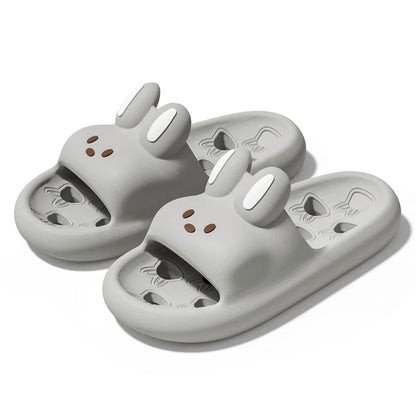 Summer Men Bathroom Slippers Women Cute Cartoon Home Sandals Breathable Soft EVA Non-slip Slides Indoor Quick Drying Flip Flops