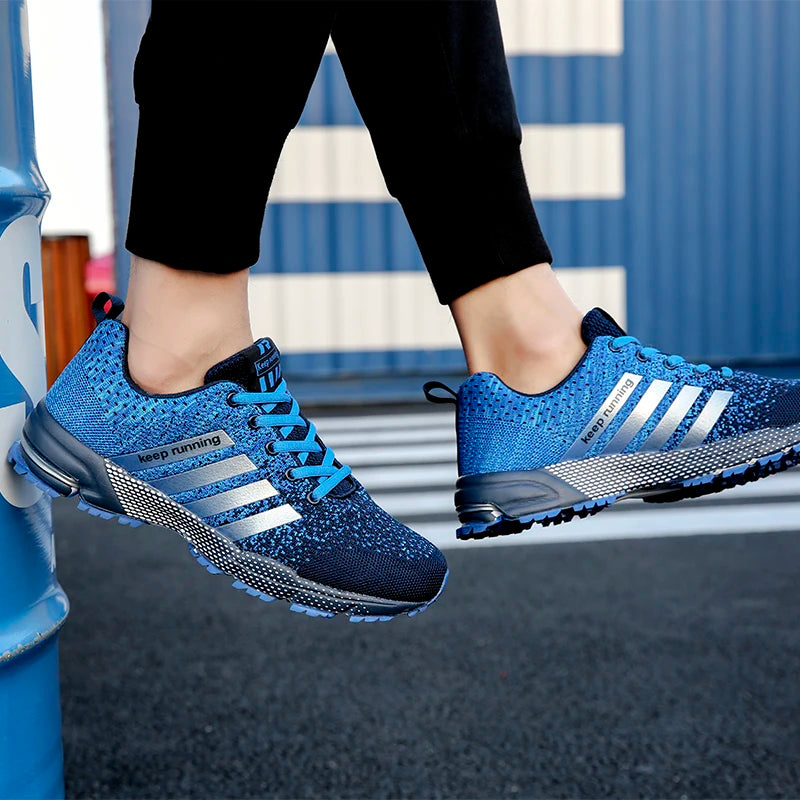 New large size men's casual sports shoes fashion thick soles easily breathable men's sneakers comfortable running men's shoes