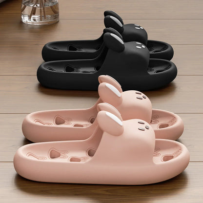 Summer Men Bathroom Slippers Women Cute Cartoon Home Sandals Breathable Soft EVA Non-slip Slides Indoor Quick Drying Flip Flops
