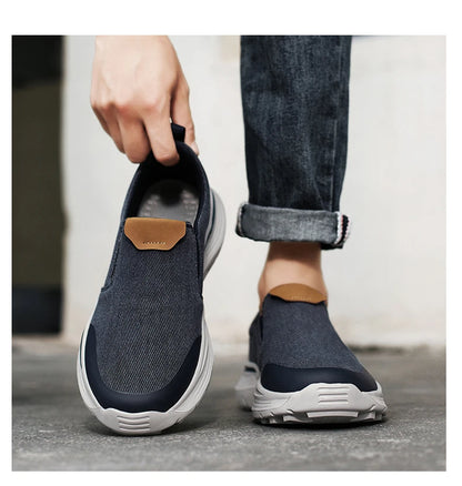 Men's Casual Shoes Fashion Canvas Shoes Breathable Men's Walking Flat Sneakers Outdoor Lightweight Men's Shoes Vulcanize Shoes