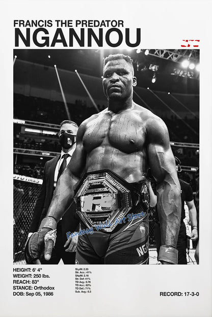 World Famous Boxing Players The Best Boxing Athlete Minimalist Black and White Poster Canvas Painting Wall Pictures Home Decor