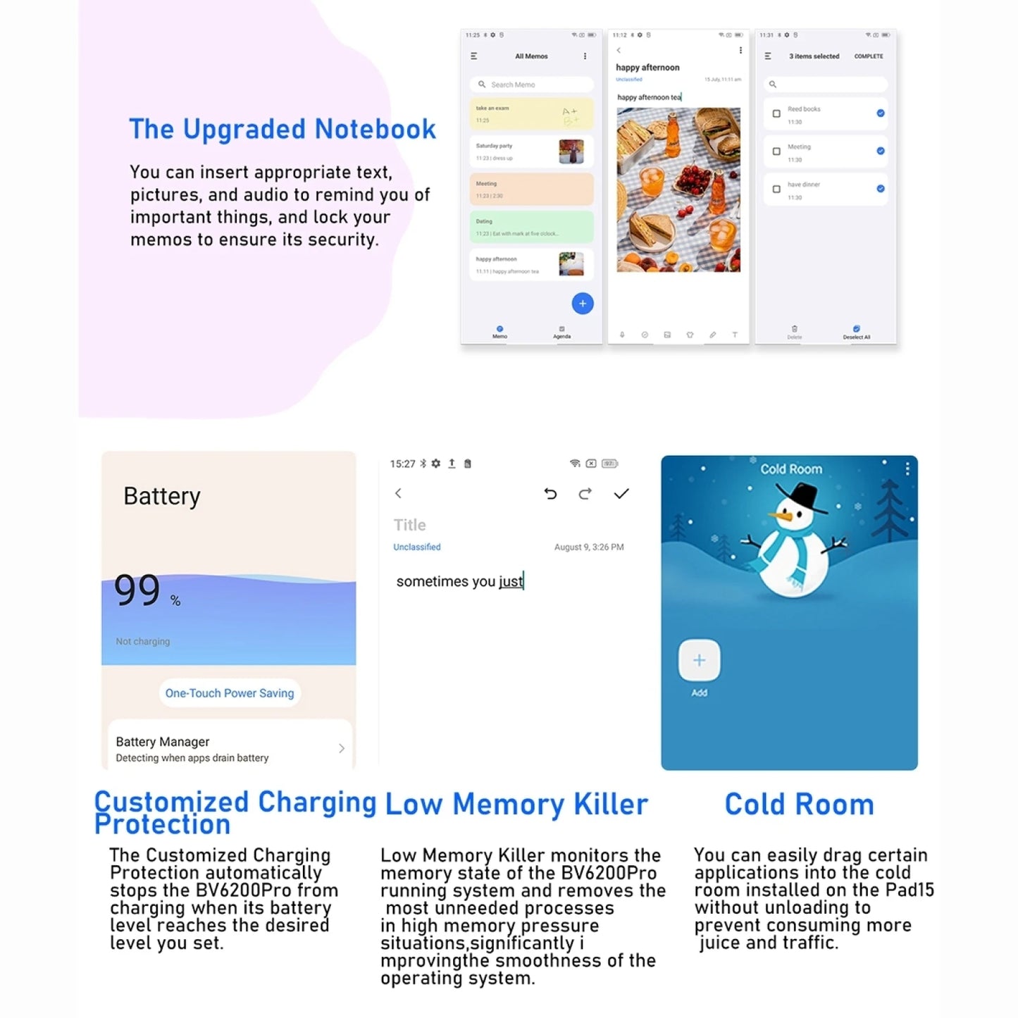 Blackview BV6200 Pro Rugged Phone 4GB / 6GB+128GB IP69 Waterproof Helio P35 13000mAh With 18W Fast Charg NFC 4G Smartphone